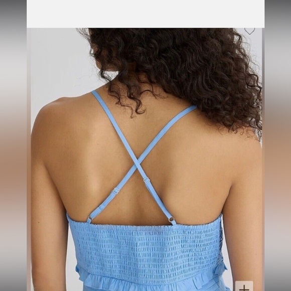 💙NWT! J.Crew Cross-back Smocked-Waist Eyelet Top, Size XS💙 - Picture 7 of 14
